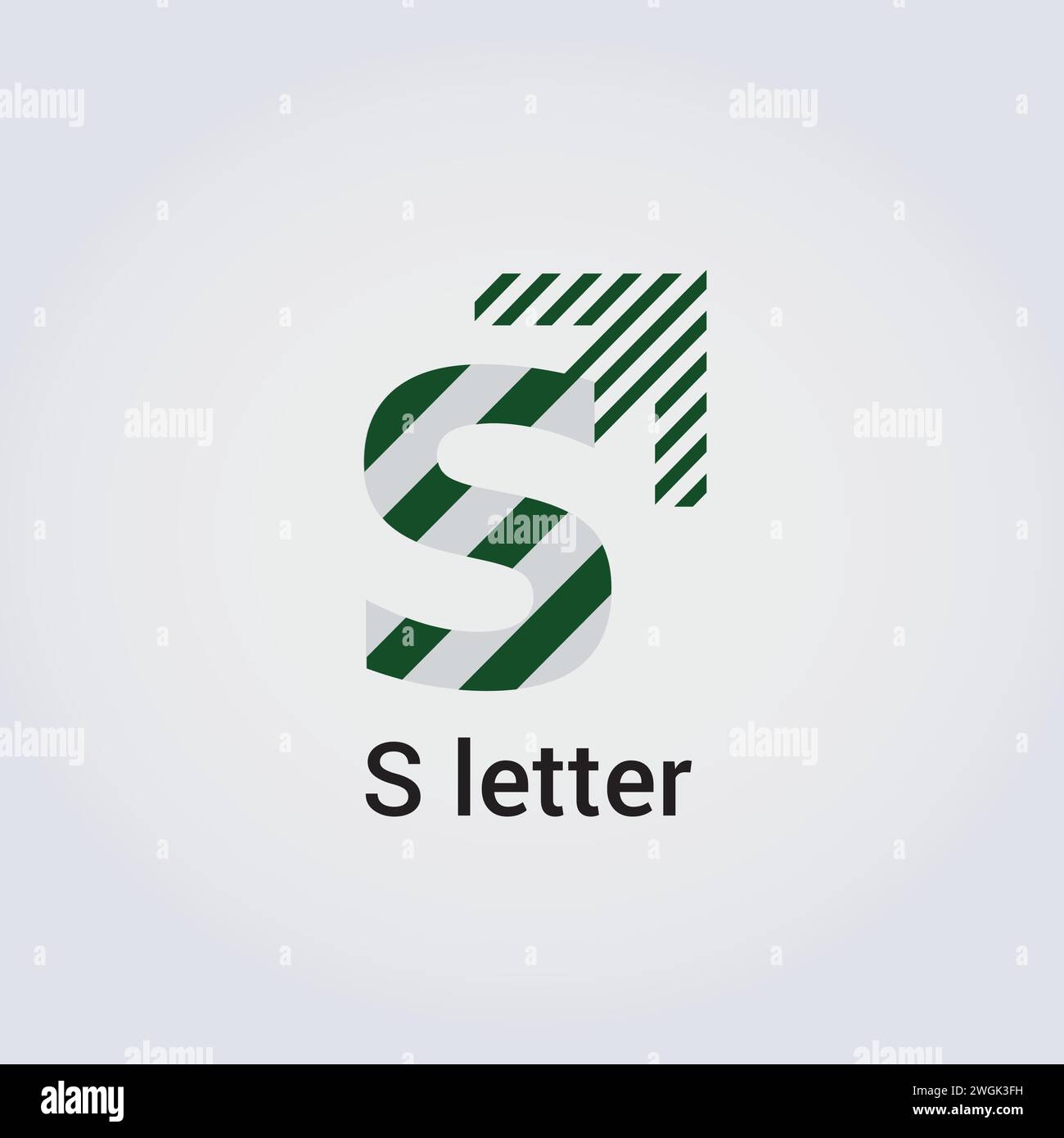 S Letter icona Design Logo singolo isolato marchio identità aziendale vari colori modello modificabile monogramma vettoriale emblema illustrazione marchio Illustrazione Vettoriale