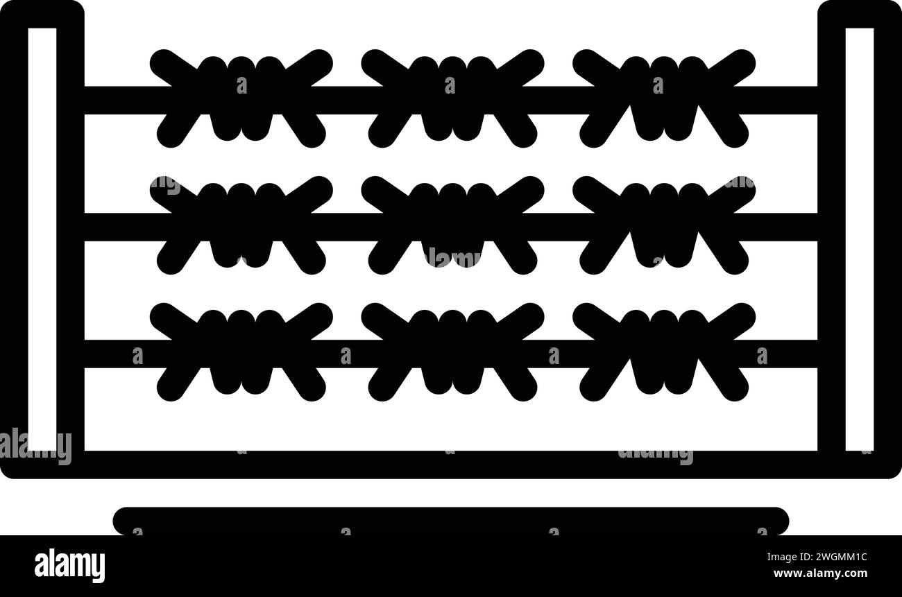 Icona per loc (loc), Border (bordo) Illustrazione Vettoriale