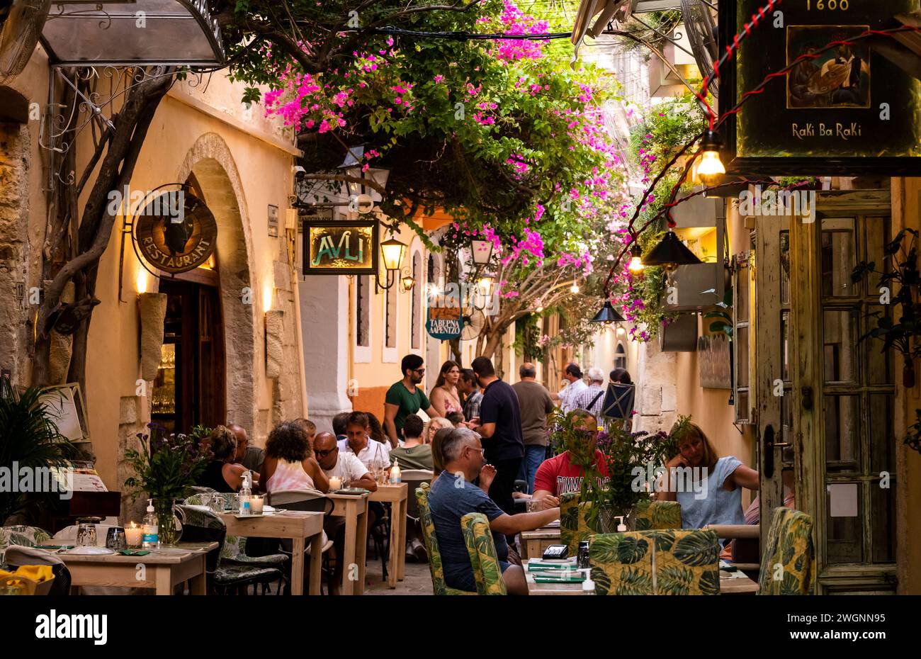 Rethymnon, Creta Foto Stock