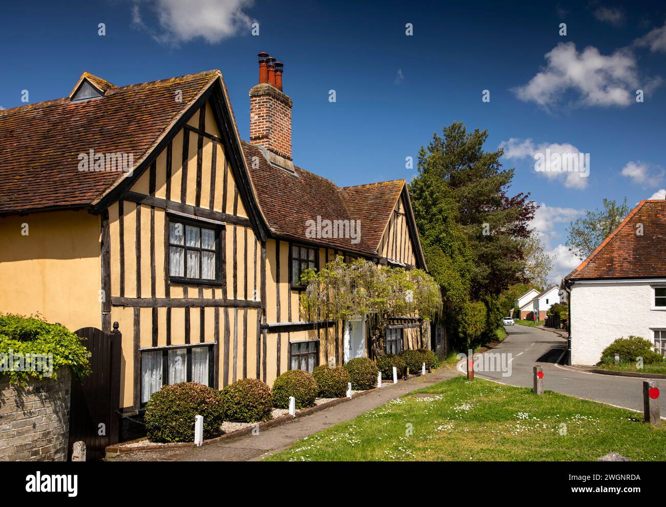 Regno Unito, Inghilterra, Suffolk, Stratford St Mary, Lower Street, Gooseacre, casa storica Foto Stock