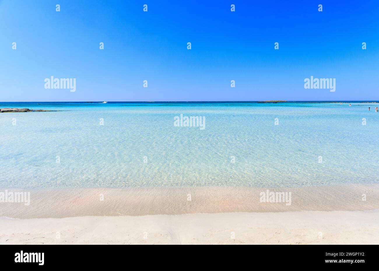 Spiaggia di Elafonissi, Creta Foto Stock