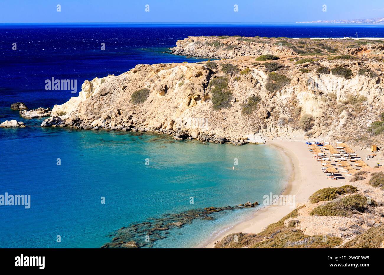 Makry Gialos, Creta orientale Foto Stock