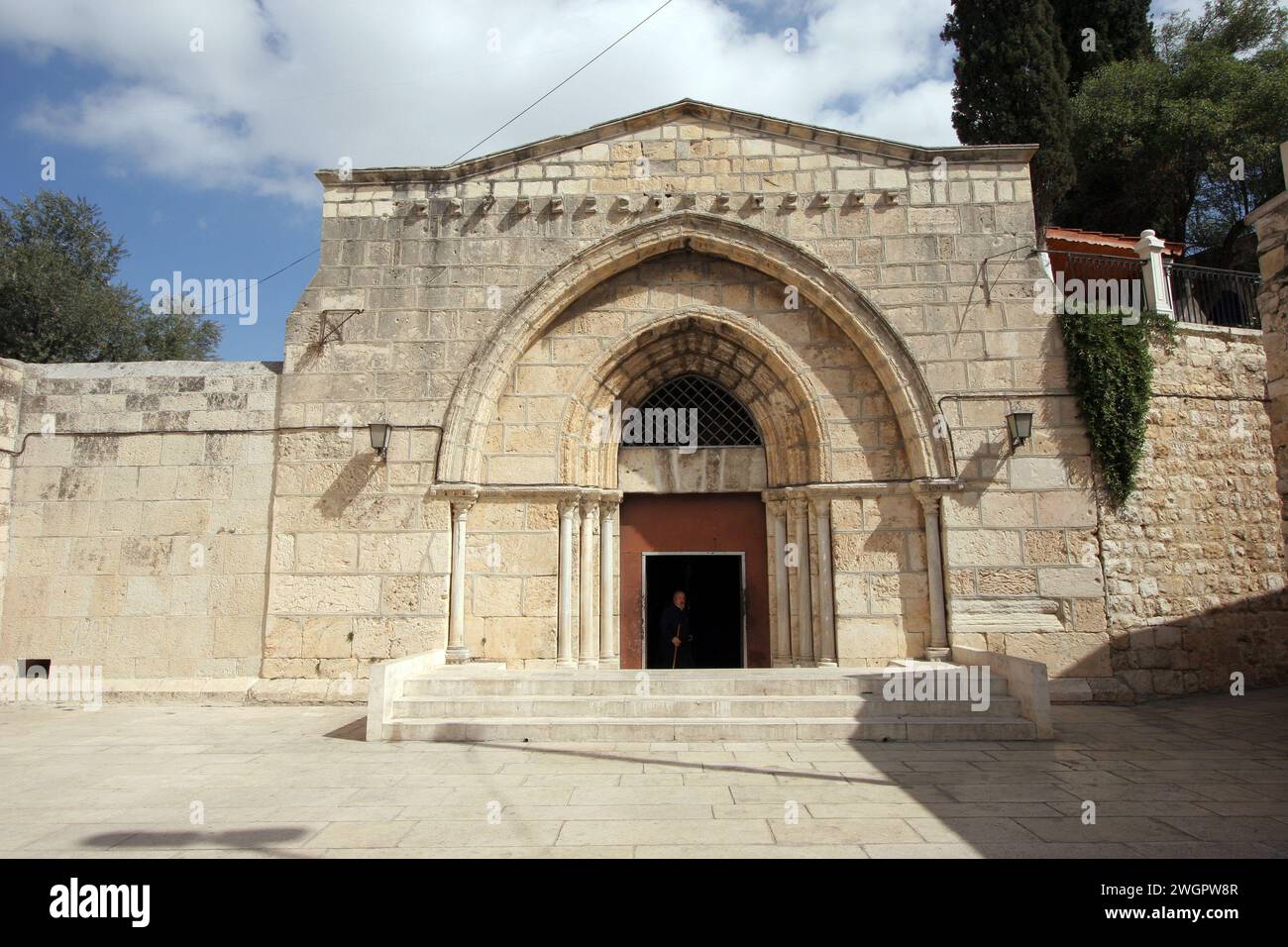 Chiesa del Sepolcro di Santa Maria, conosciuta come Tomba della Vergine Maria, sul Monte degli Ulivi, Gerusalemme, Israele Foto Stock