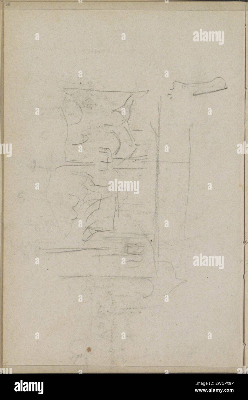 Studio di architettura, 1896 pagina 88 da un bozzetto con 54 fogli. Giornale russo. architettura in gesso Foto Stock