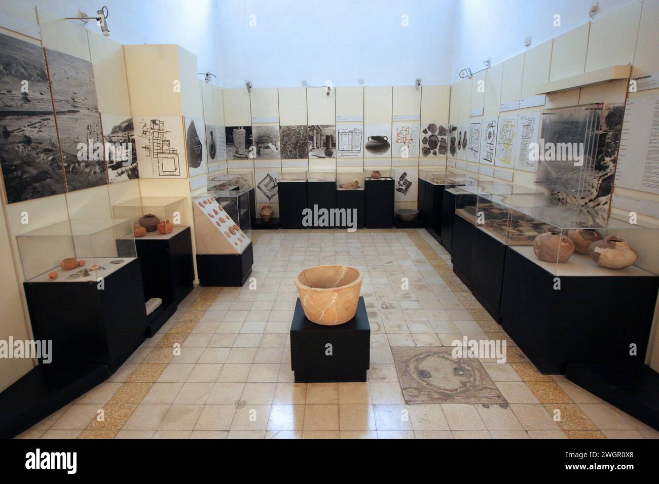 Museo nel monastero francescano nella città vecchia di Gerusalemme, Israele Foto Stock