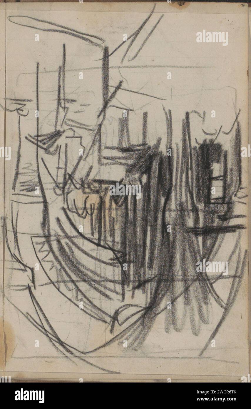 Studio di architettura, 1888 pagina 26 da un bozzetto con 58 fogli. Architettura in gesso di Istanbul Foto Stock