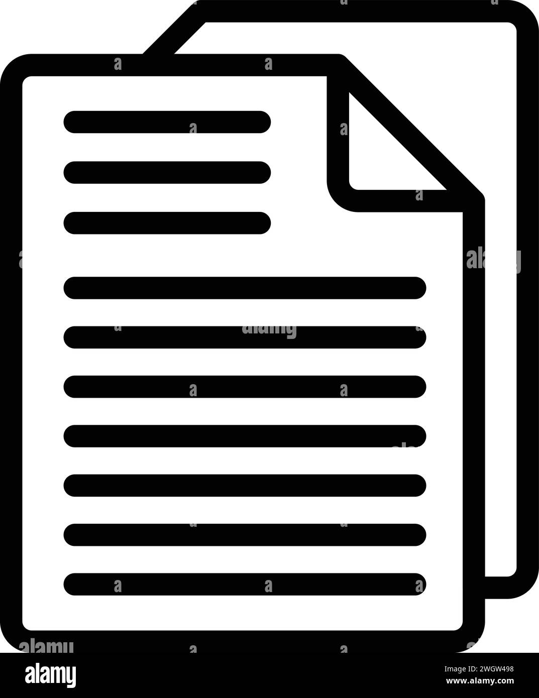 File testo icona documento vettoriale contorno. Registrazione vocale online. Assistente di conversione Illustrazione Vettoriale