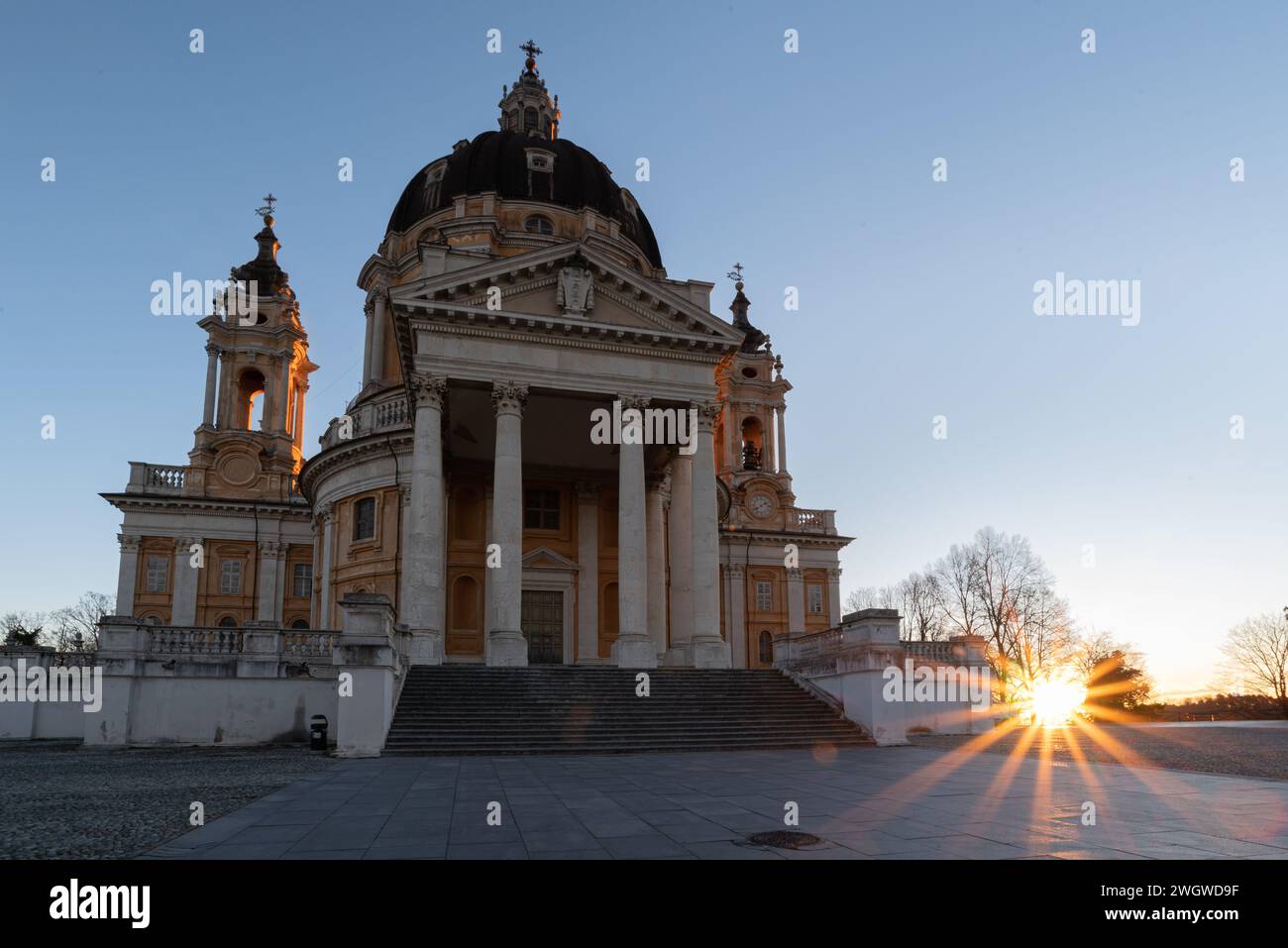 Superga Chapekm presa all'alba. Foto Stock