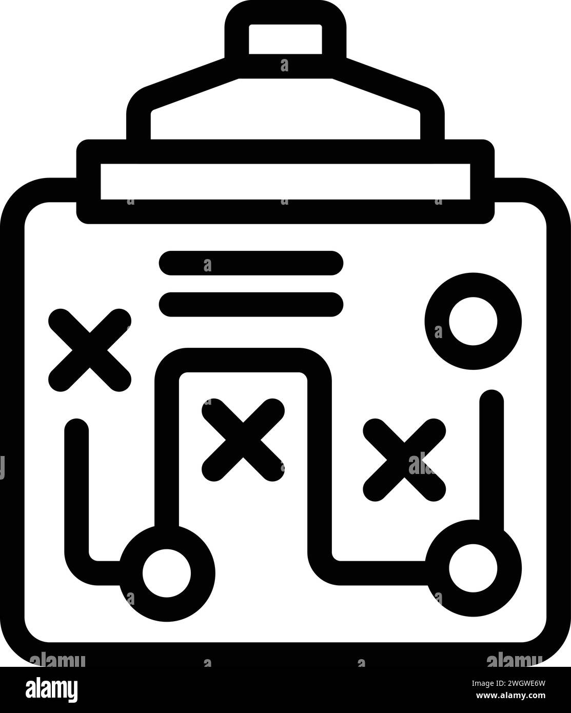 L'icona principio di giustizia delinea il vettore. Tattica aziendale. Normativa sulla giustizia Illustrazione Vettoriale