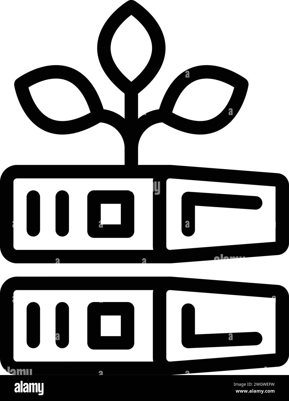 Icona etica del negozio di libri - contorno vettore. Politica aziendale. Economia manuale Illustrazione Vettoriale