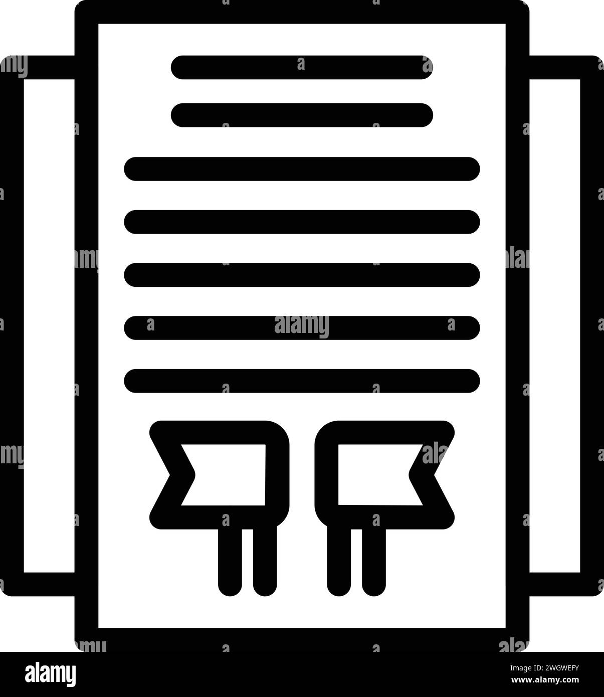 Valore integrità icona contorno vettore. Impact mission core. Regola dell'ufficio fiduciario Illustrazione Vettoriale