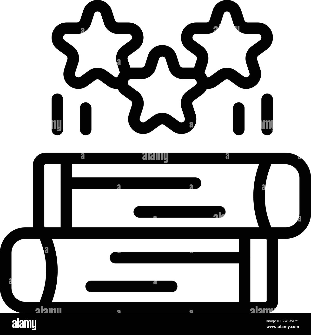 L'icona principale etica del libro delinea il vettore. Fiducia negli affari. Impatto sociale fondamentale Illustrazione Vettoriale