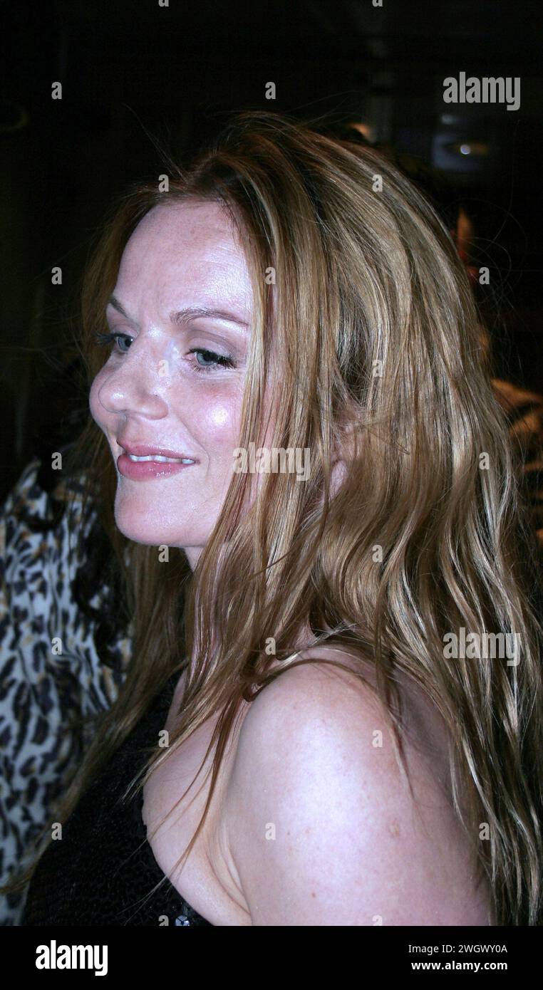 LONDRA - 3 MAGGIO 2007: La Spice girl Geri Halliwell e Mel B lasciano l'edera a Londra gente: Geri Halliwell Foto Stock