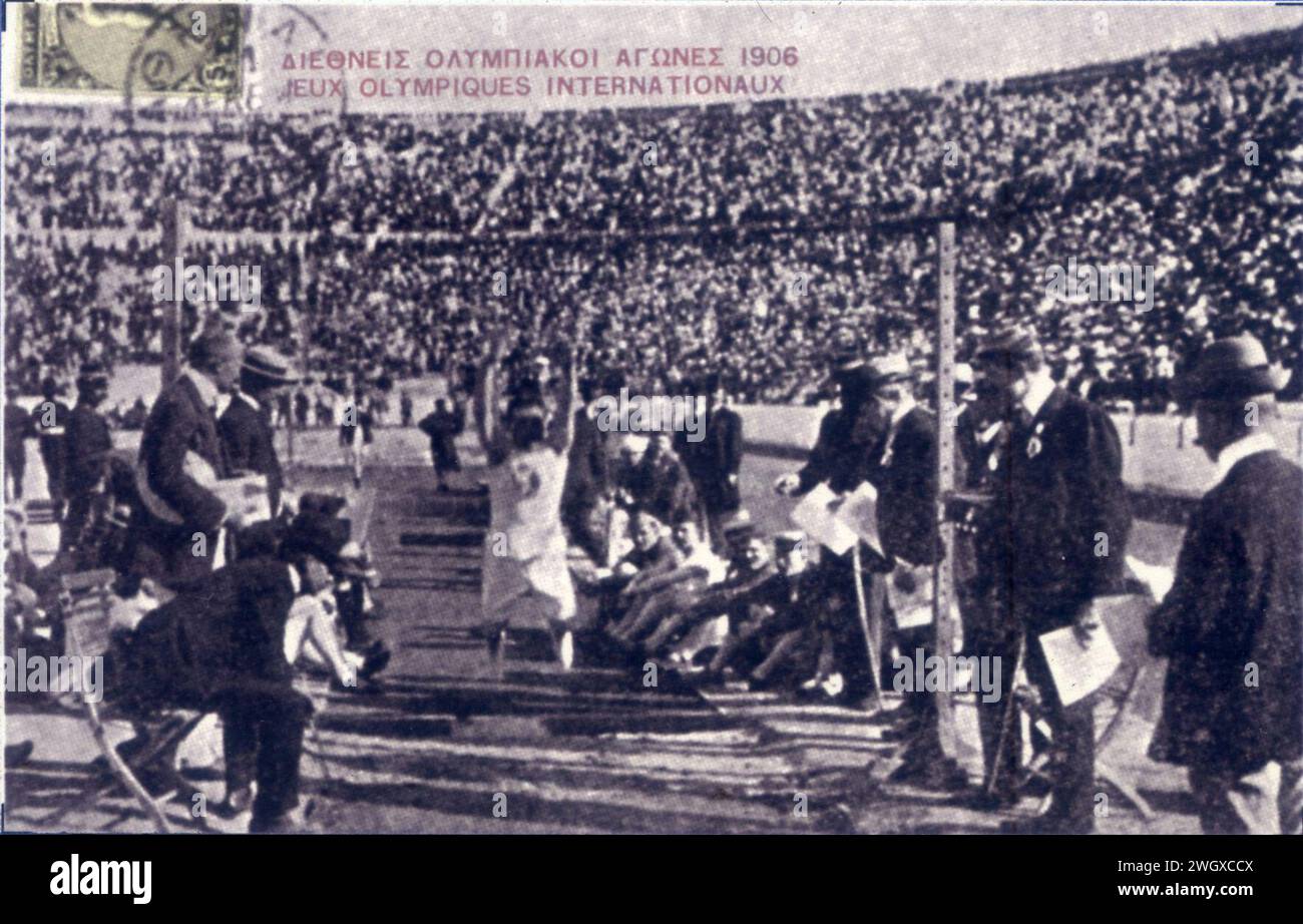 Aspiotis Olympics 1906 Long Jump 1. Foto Stock
