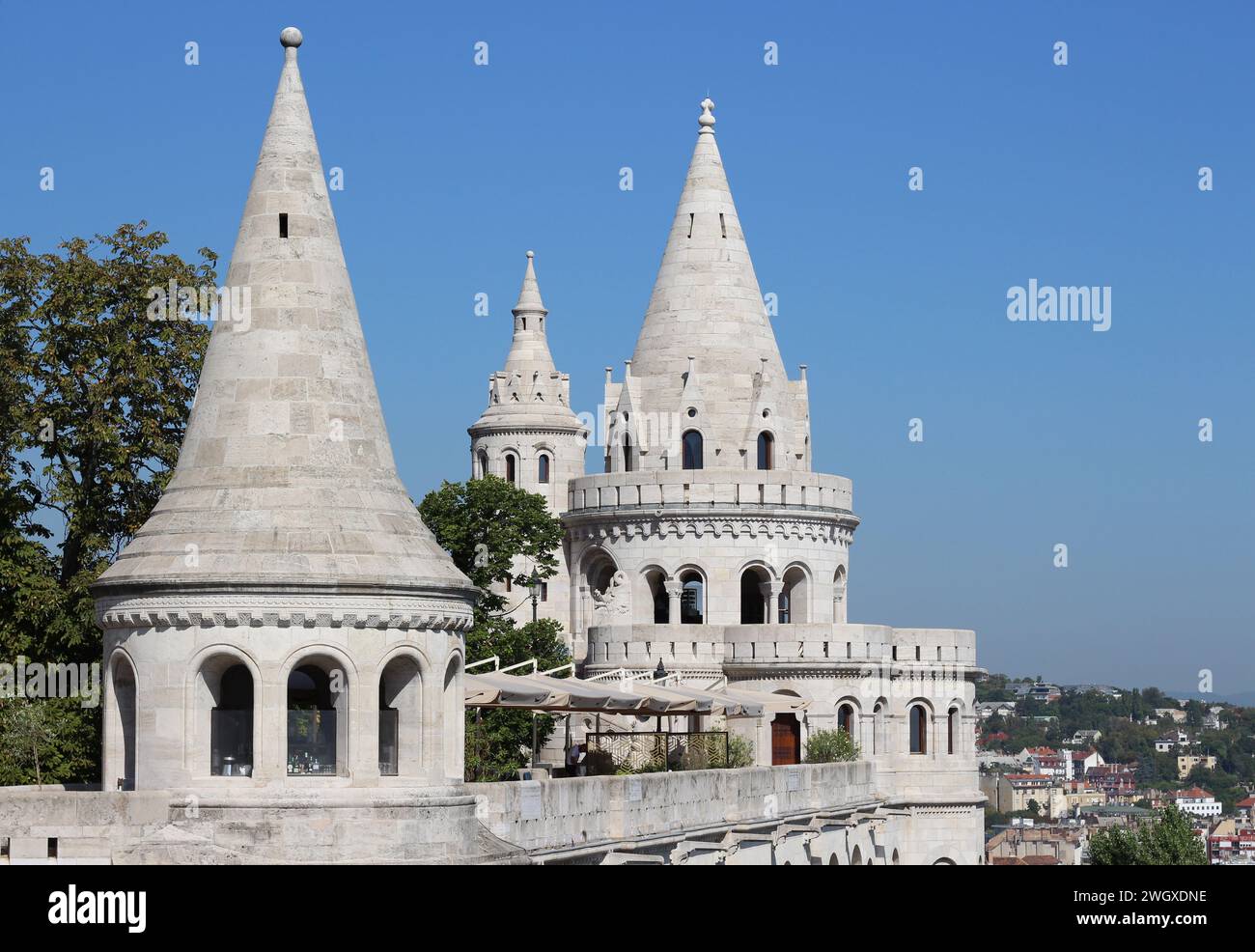 Bastione dei pescatori - Halaszbastya, Budapest Foto Stock