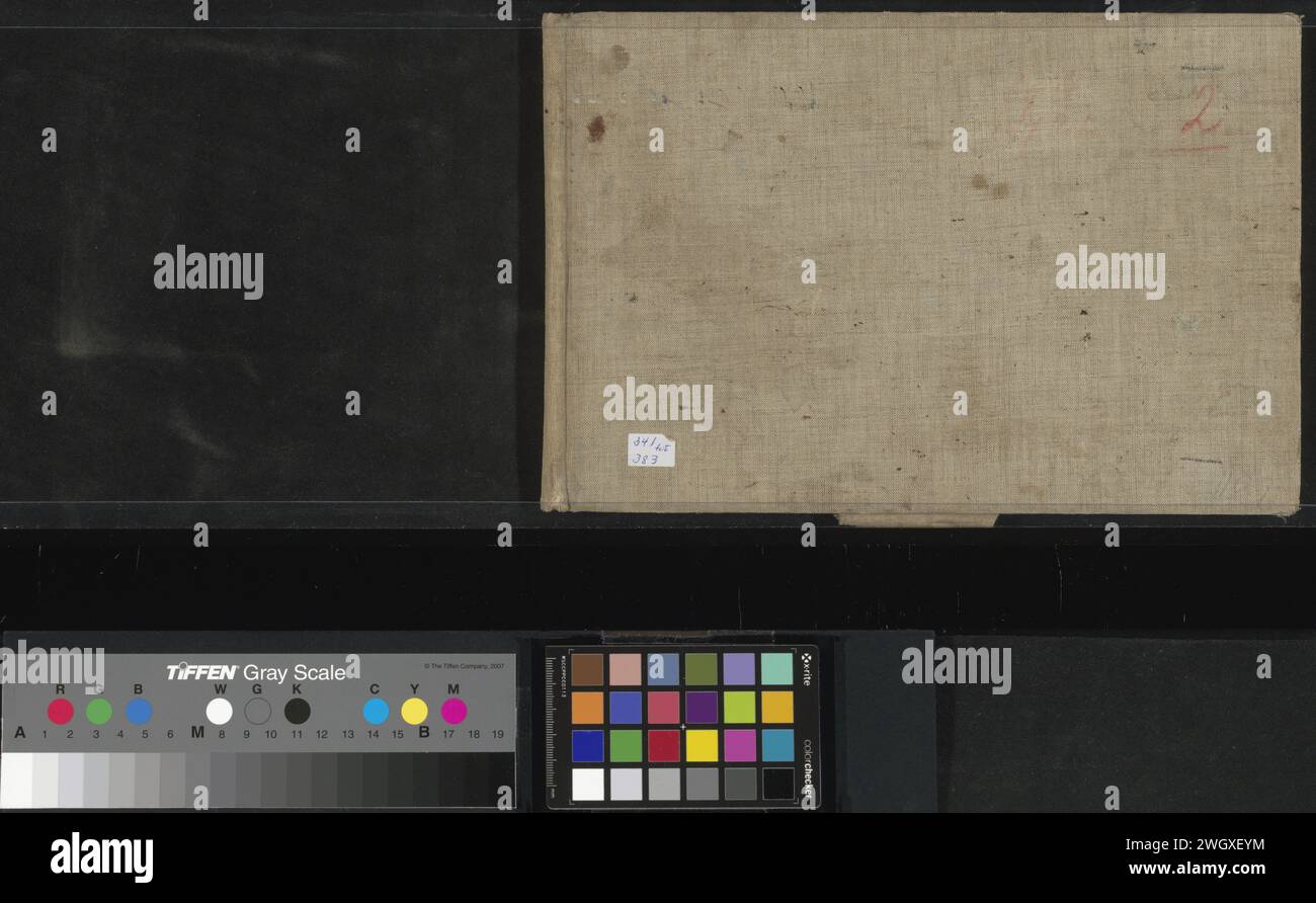 SCHETSBOOK con 25 riviste, Jozef Israëls, 1834 - 1911 Sketchbook composto da 25 riviste con paesaggi, figure e animali. carta. inchiostro. fascia elastica: lino (materiale). fascia elastica: cartone. gesso. paesaggi con penne a matita. anatomia (non medica). animali Foto Stock