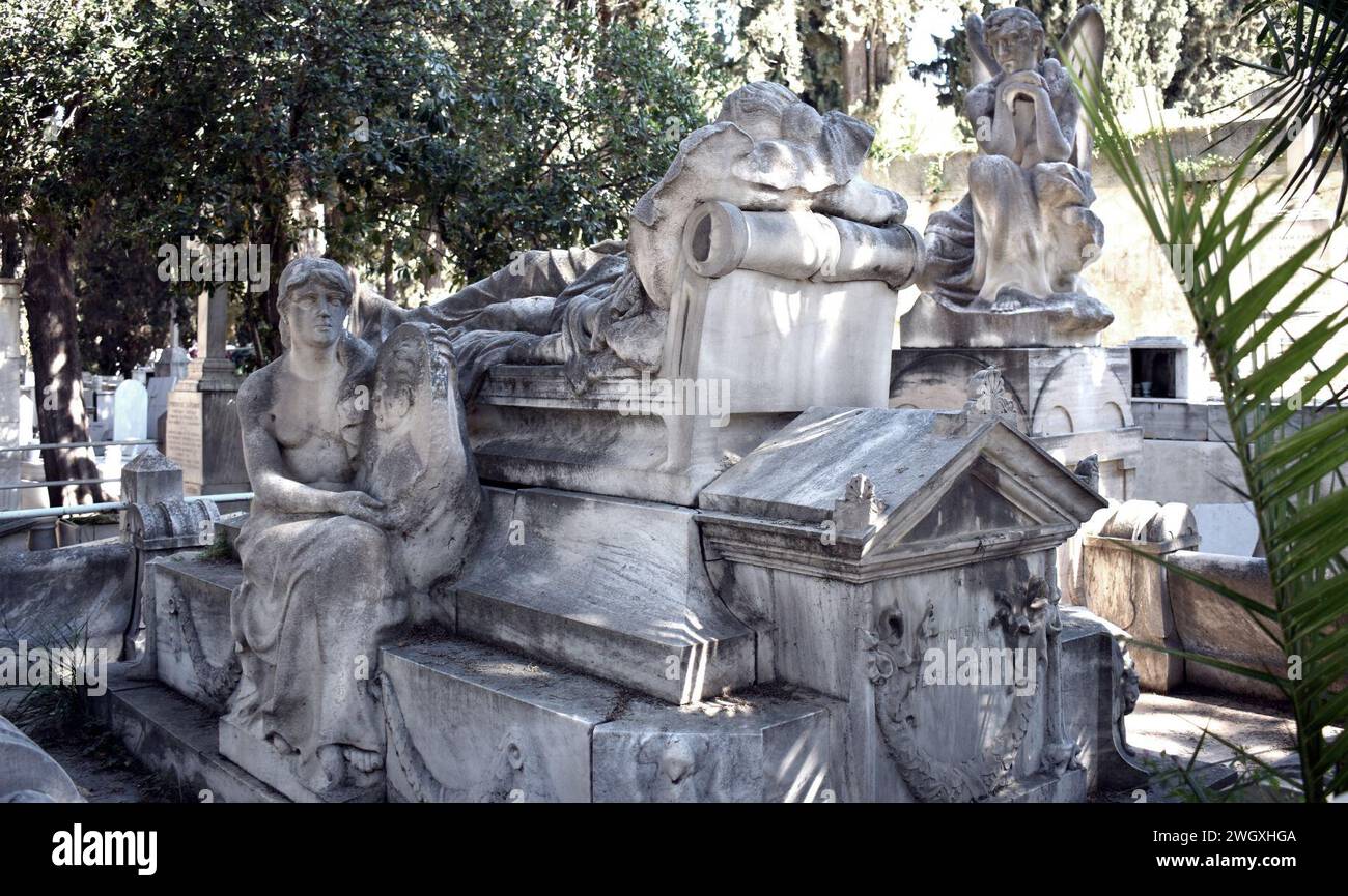 Primo cimitero di Atene finopoulos 2 Foto Stock