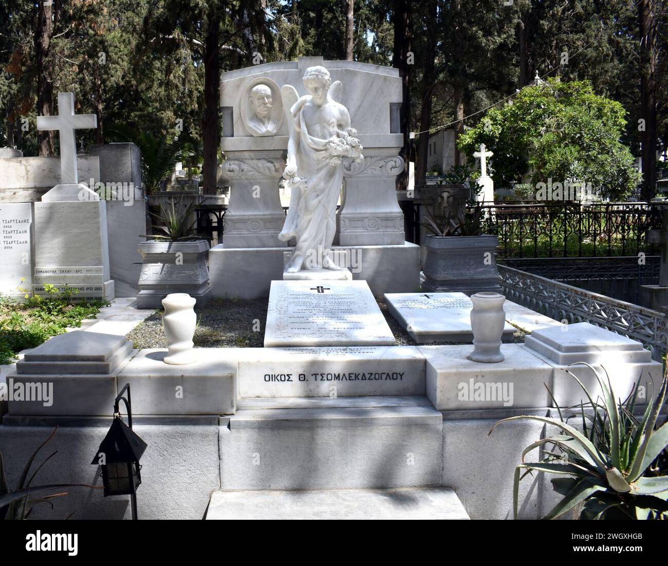 Primo cimitero di Atene tsomletsoglou 1 Foto Stock