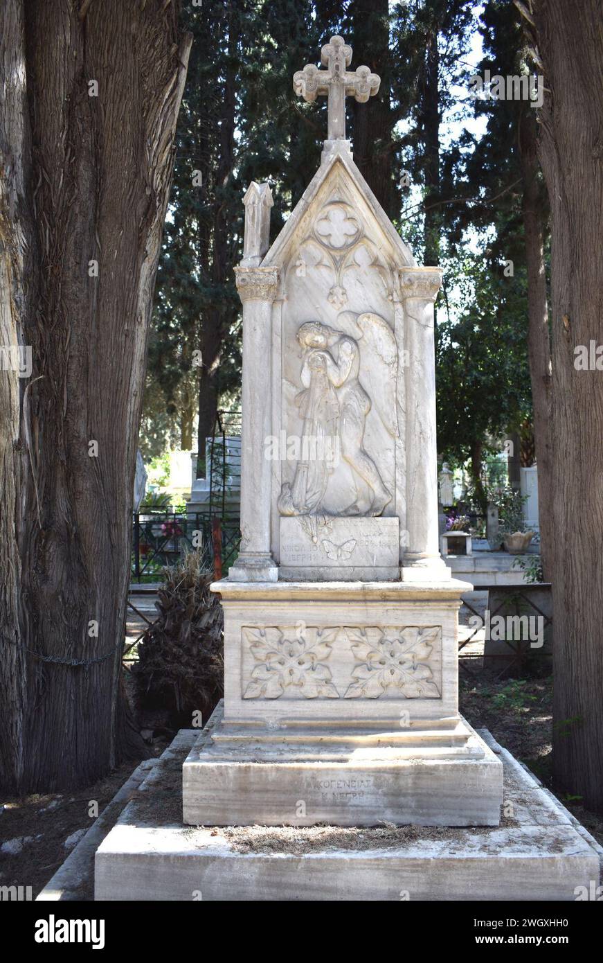 Il primo cimitero di Atene negris 2 thanatos Foto Stock