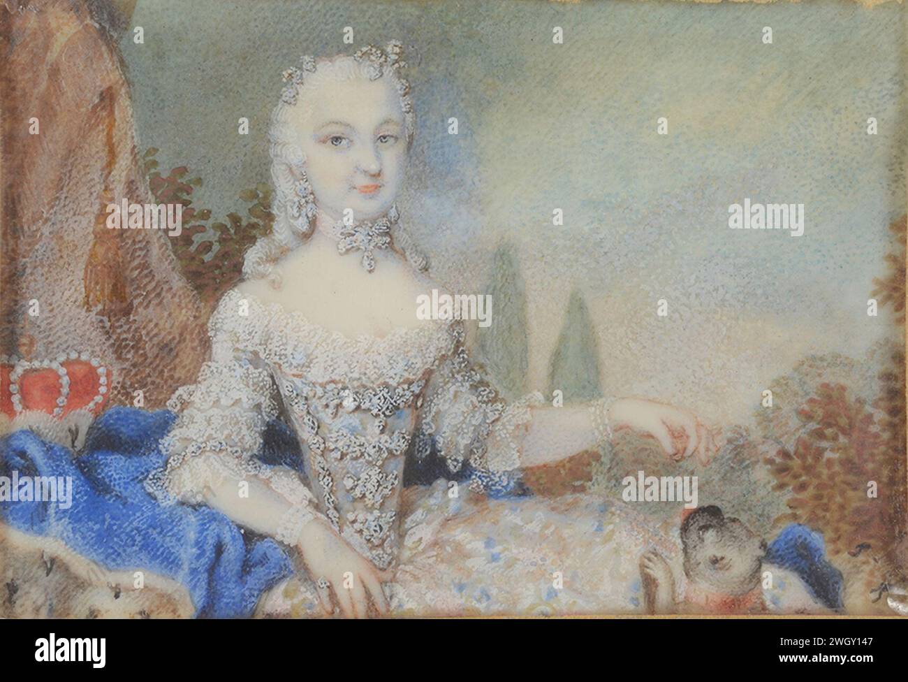 Attribuito a Lorenz von Sandrart - ''Elisabeth Sophie Friederike, Duchessa di Wuerttemberg''. Foto Stock