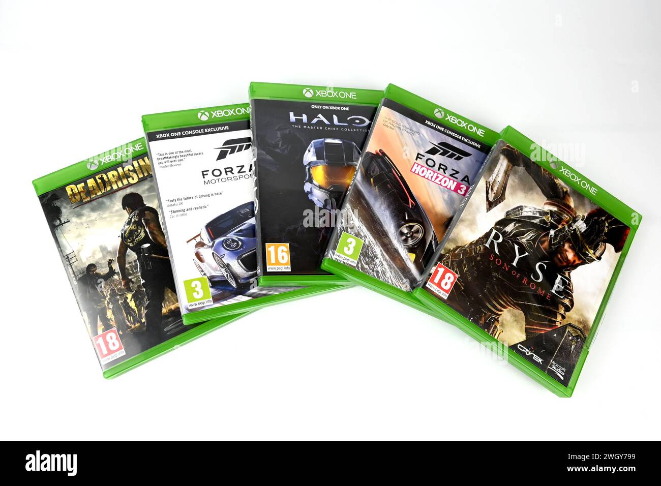 Titoli esclusivi per Xbox One (forza, Halo, Dead Rising 3 e Ryse: Son of Rome) – Galles, Regno Unito – 6 febbraio 2024 Foto Stock