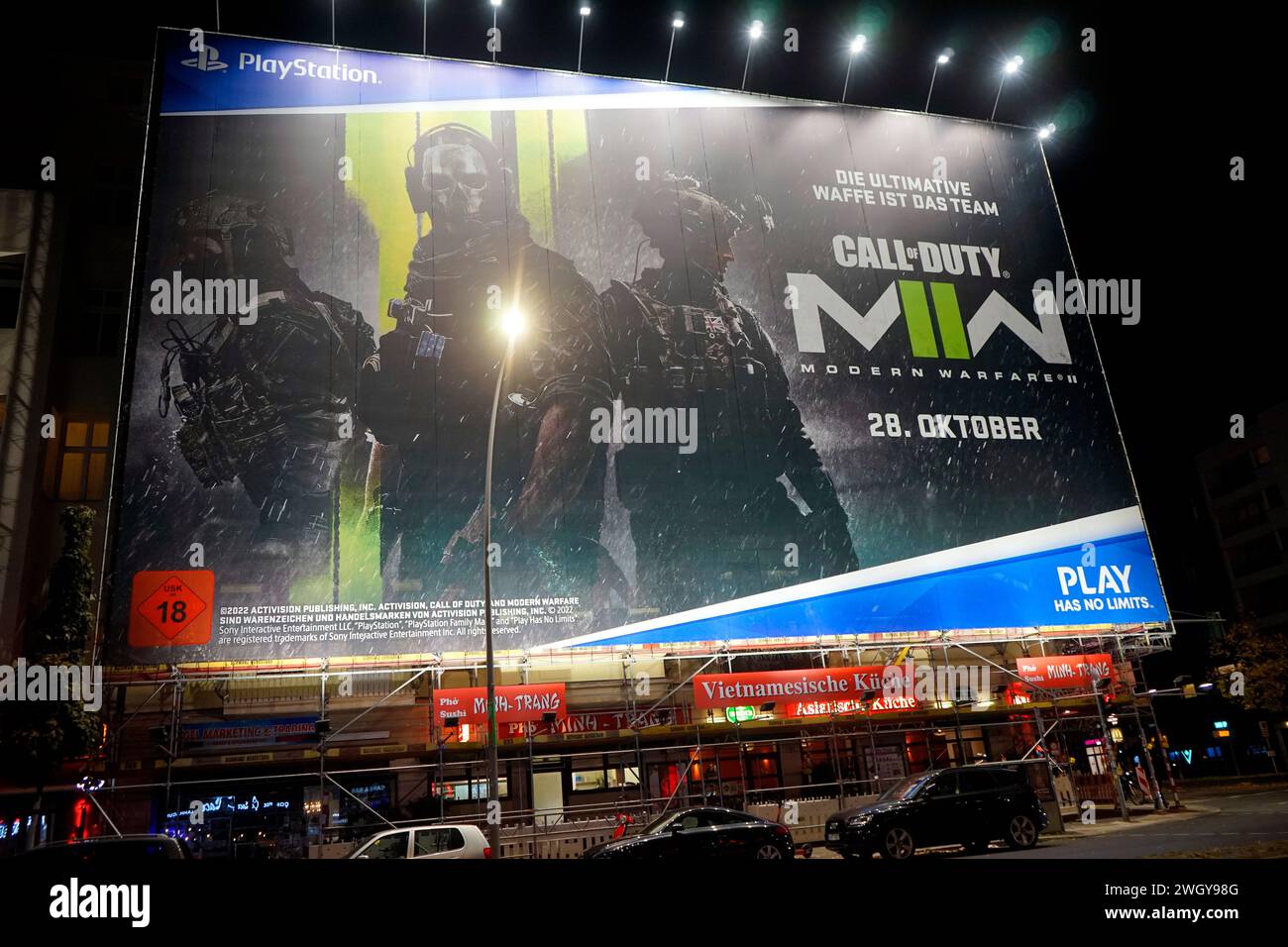 Werbeplakat: Logo/nome commerciale/marchio: Sony PlayStation, Call of Duty (nur fuer redaktionelle Verwendung. Keine Werbung. Banca di riferimento: http:/ Foto Stock