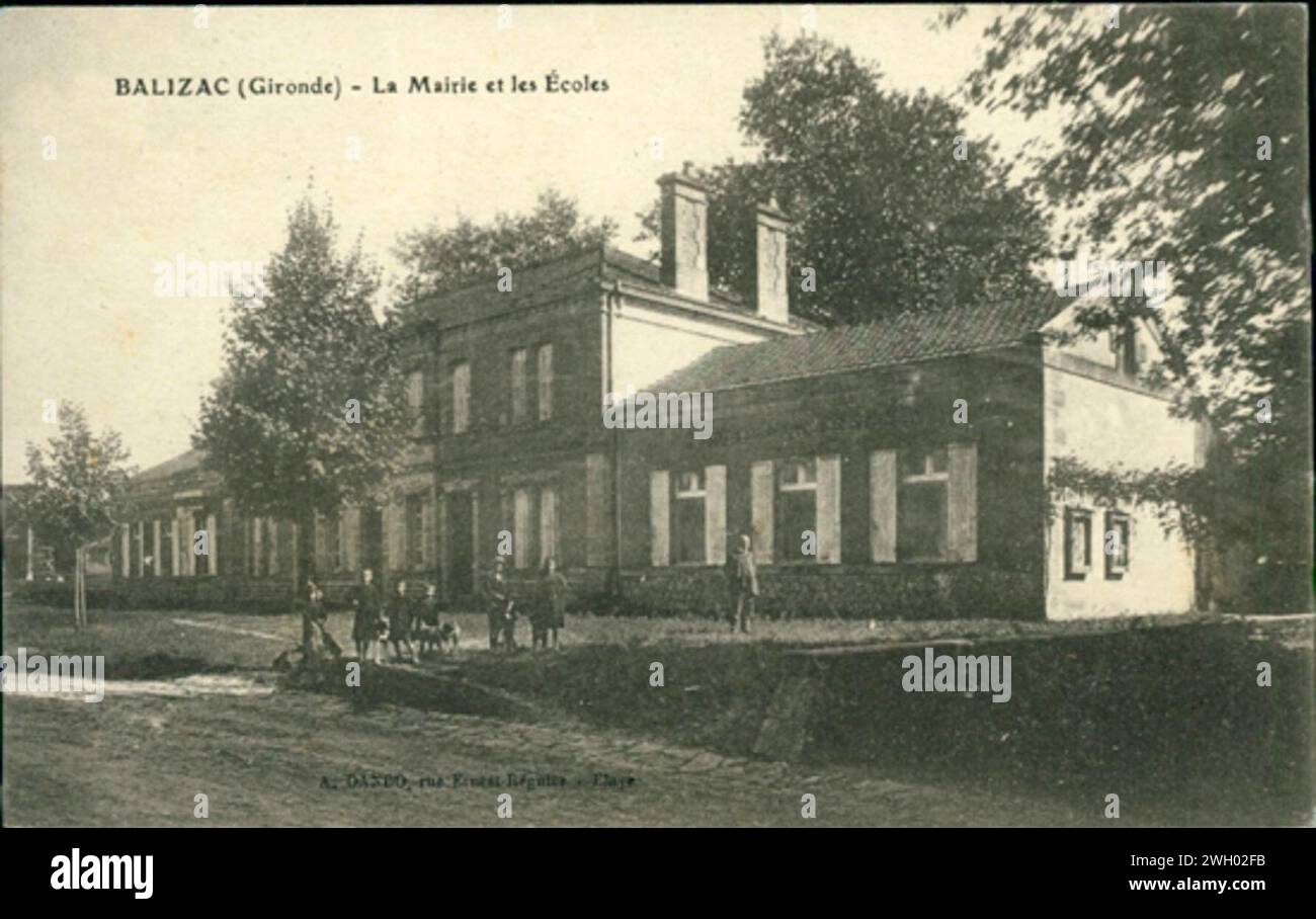 Balizac - la Mairie 2. Foto Stock