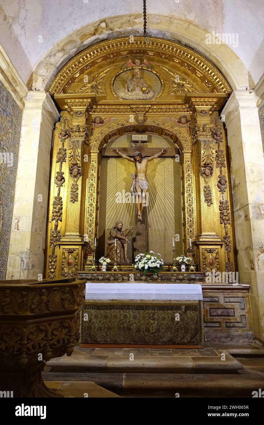 Cappella battesimale - sé Nova de Coimbra - Coimbra, Portogallo Foto Stock