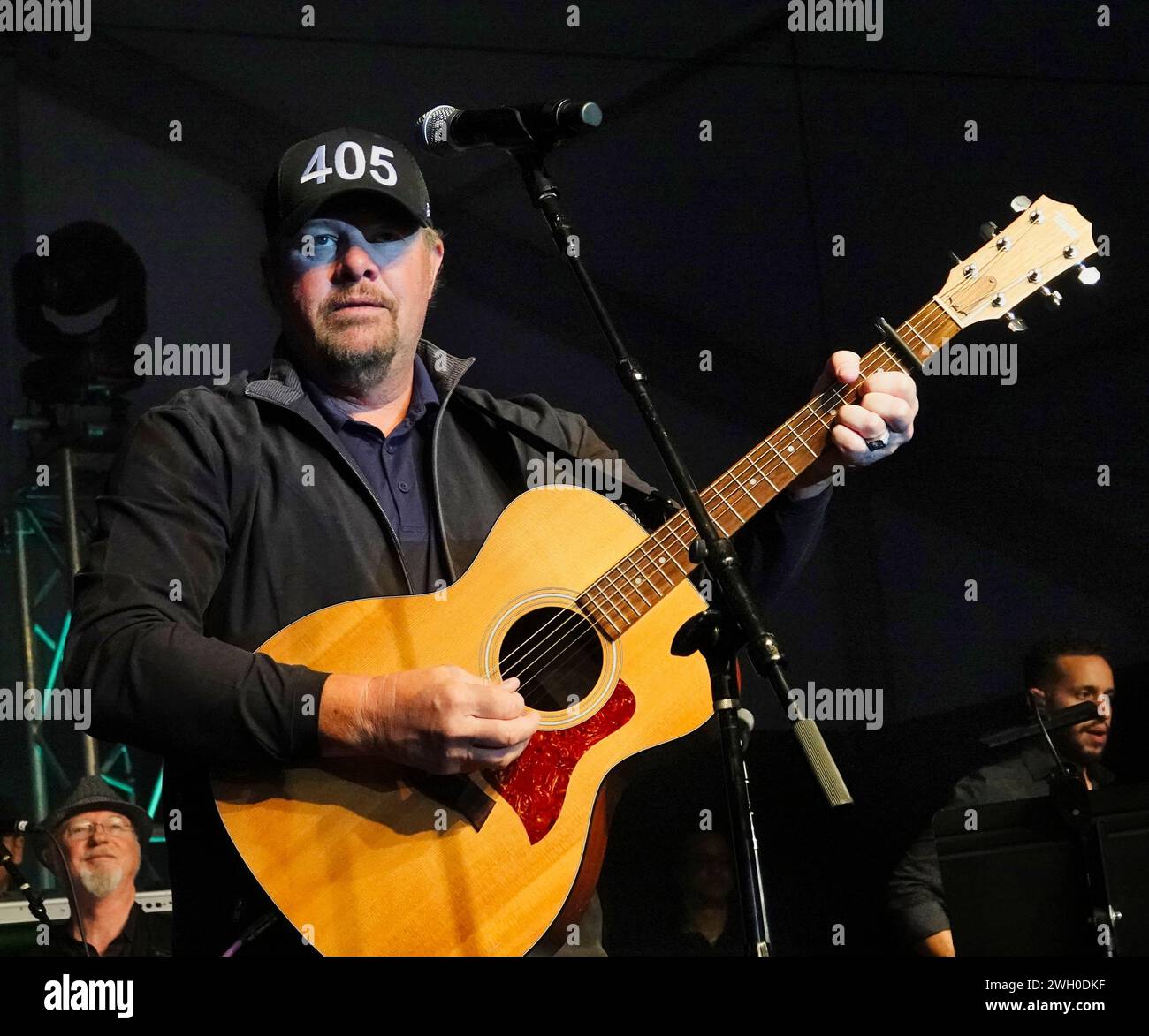 AT&T Pro-Am Golf 7 febbraio 2020. Pebble Beach, CALIFORNIA, Stati Uniti Toby Keith si esibisce al Volunteers Party all'AT&T Pro-AM Foto Stock