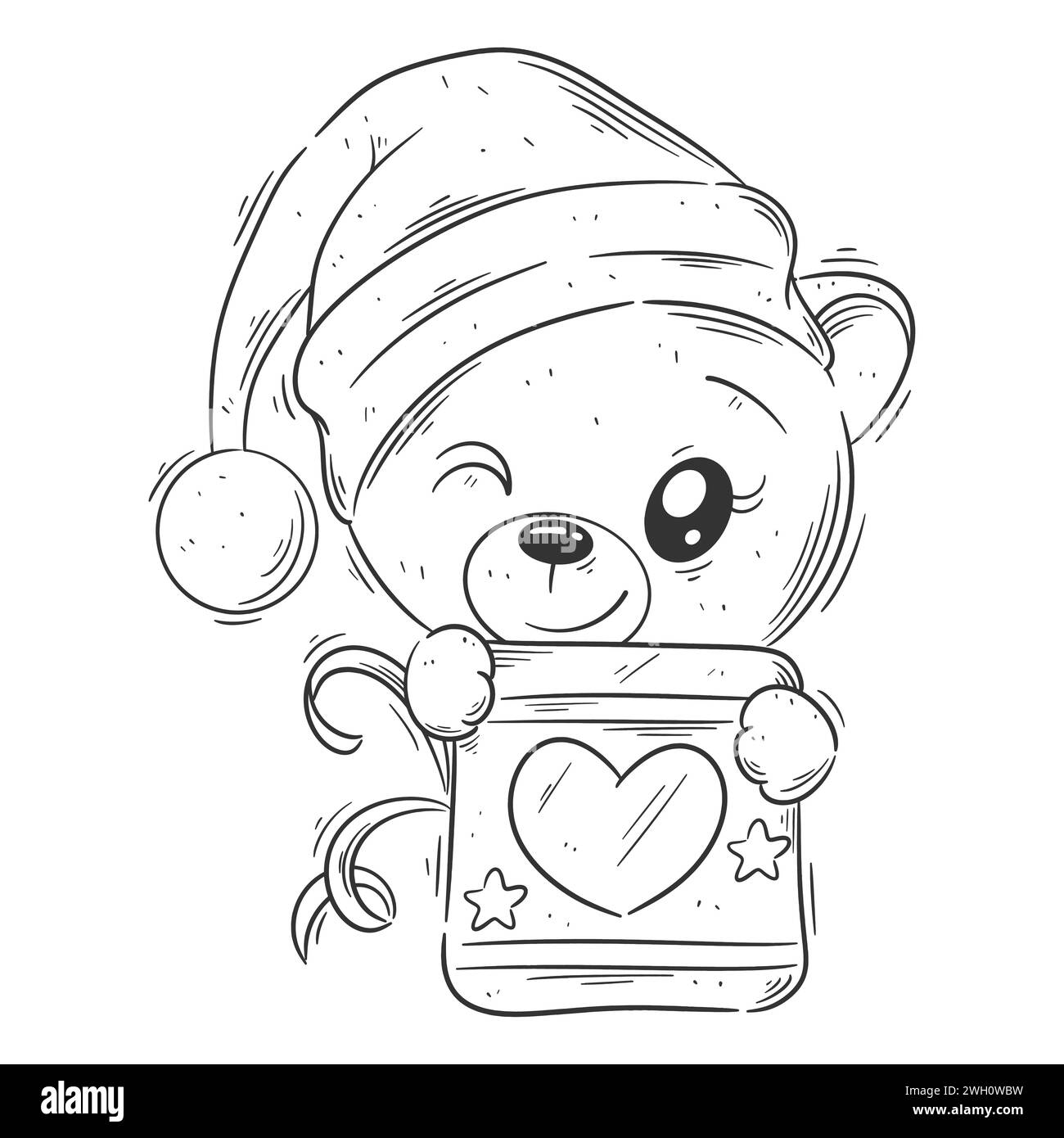 Adorabile leonessa che indossa uno scaldavimenti per colorare Illustrazione Vettoriale