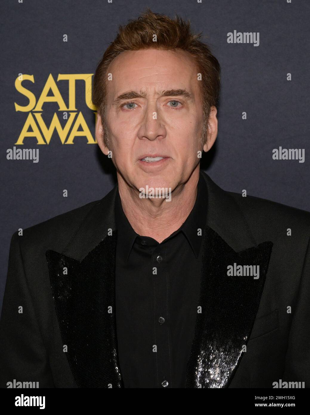 4 febbraio 2024, Burbank, California, Stati Uniti: Nicolas Cage partecipa al 2024 The 51st Annual Saturn Awards. (Credit Image: © Billy Bennight/ZUMA Press Wire) SOLO PER USO EDITORIALE! Non per USO commerciale! Foto Stock