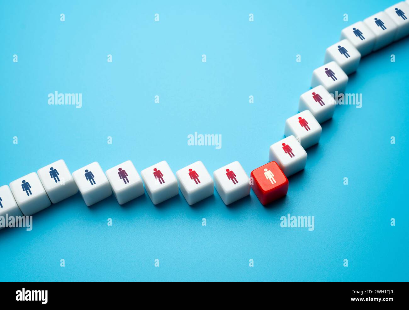 Perdere un dipendente chiave. Perdita di competenze, conoscenze istituzionali e un insieme unico di competenze. Strategie per trattenere i dipendenti chiave. Per garantire un funzionamento uniforme Foto Stock