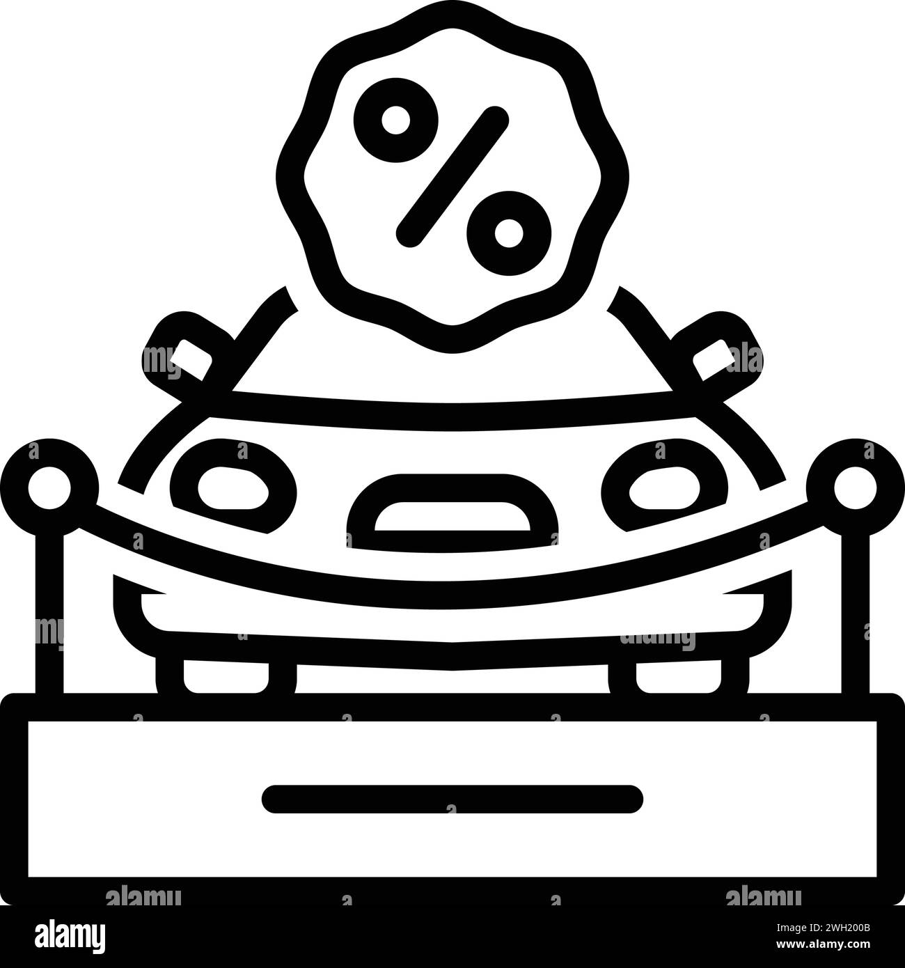 Icona per offerte, ouverture Illustrazione Vettoriale