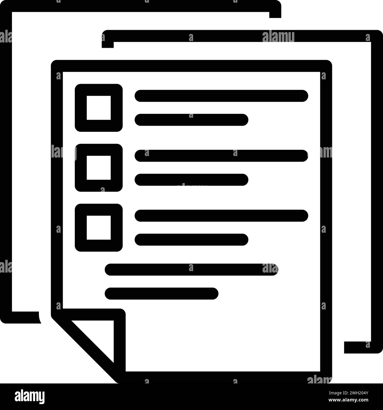 Icona per copie, duplicazione Illustrazione Vettoriale