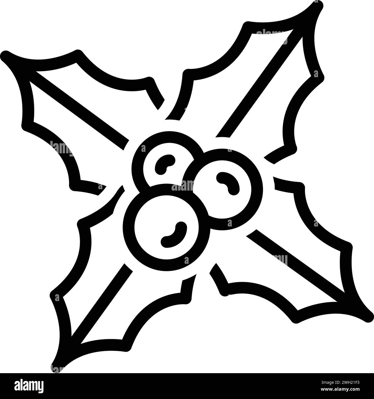Icona per holly, errore Illustrazione Vettoriale