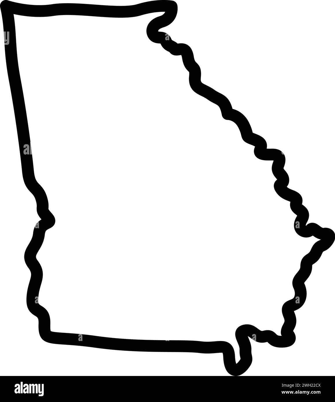 Icona per atlanta, georgia Illustrazione Vettoriale