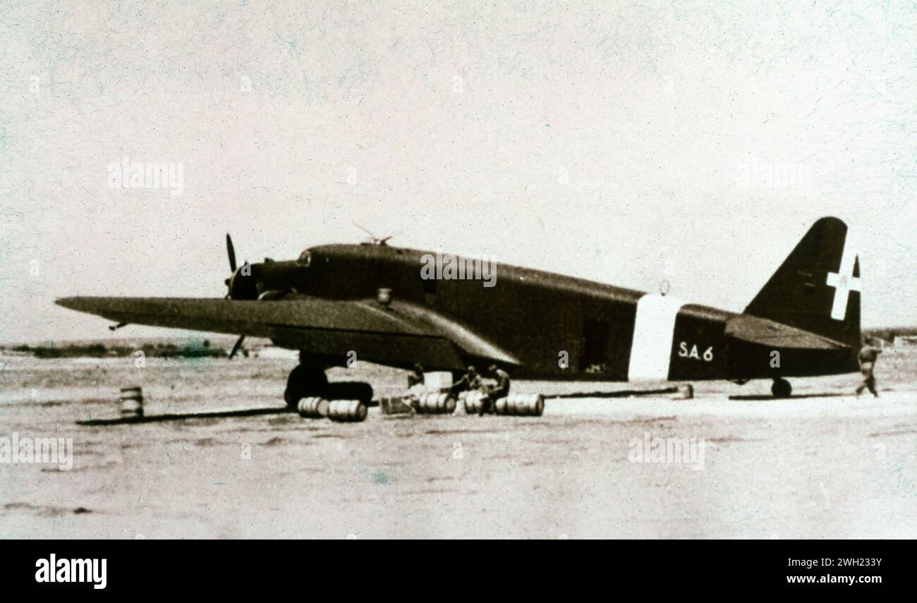 Aeromobili italiani da trasporto e passeggeri Savoia-Marchetti S.M.75 Marsupiale, Italia 1930s Foto Stock