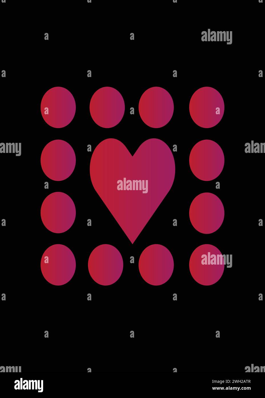 Design vettoriale modello t shirt da giorno Happy Valentines, elegante e accattivante Illustrazione Vettoriale