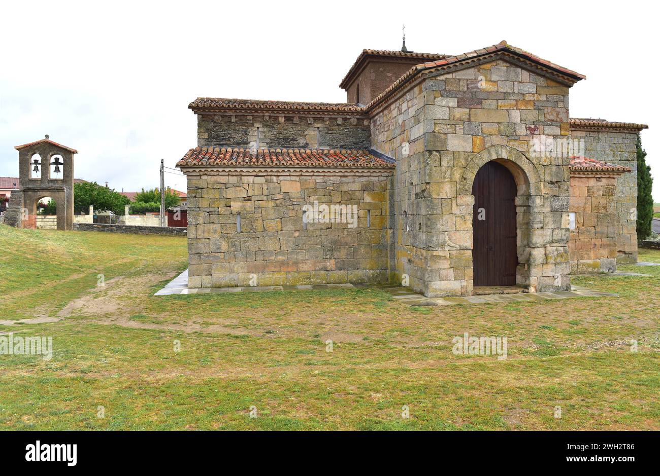 San Pedro de la nave Chiesa visigotica 7-8 secoli. El Campillo, provincia di Zamora, Castilla y Leon, Spagna. Foto Stock