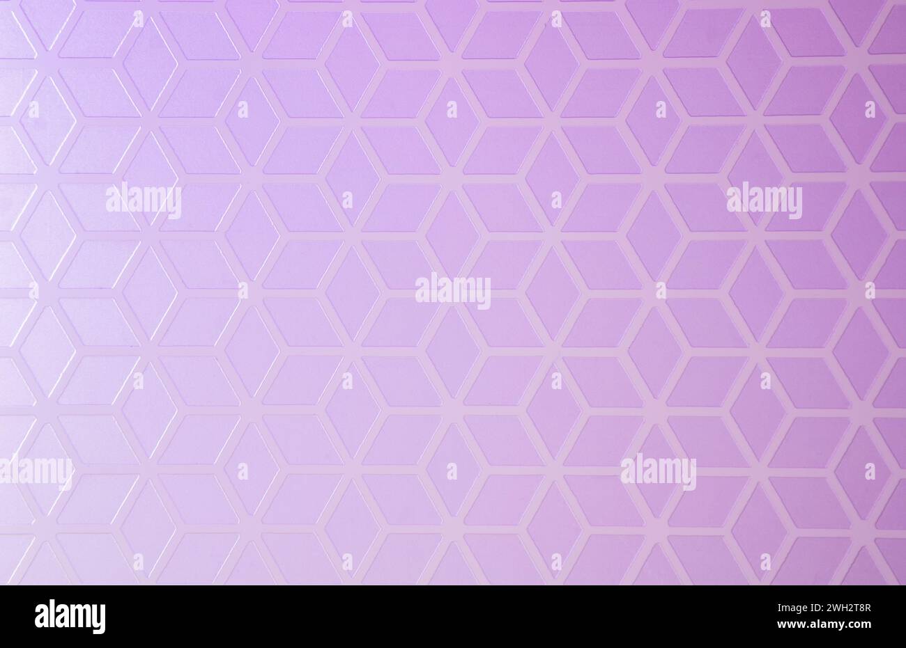 Sfondo geometrico creativo di forme rombo con sfumatura viola-lilla. Foto Stock