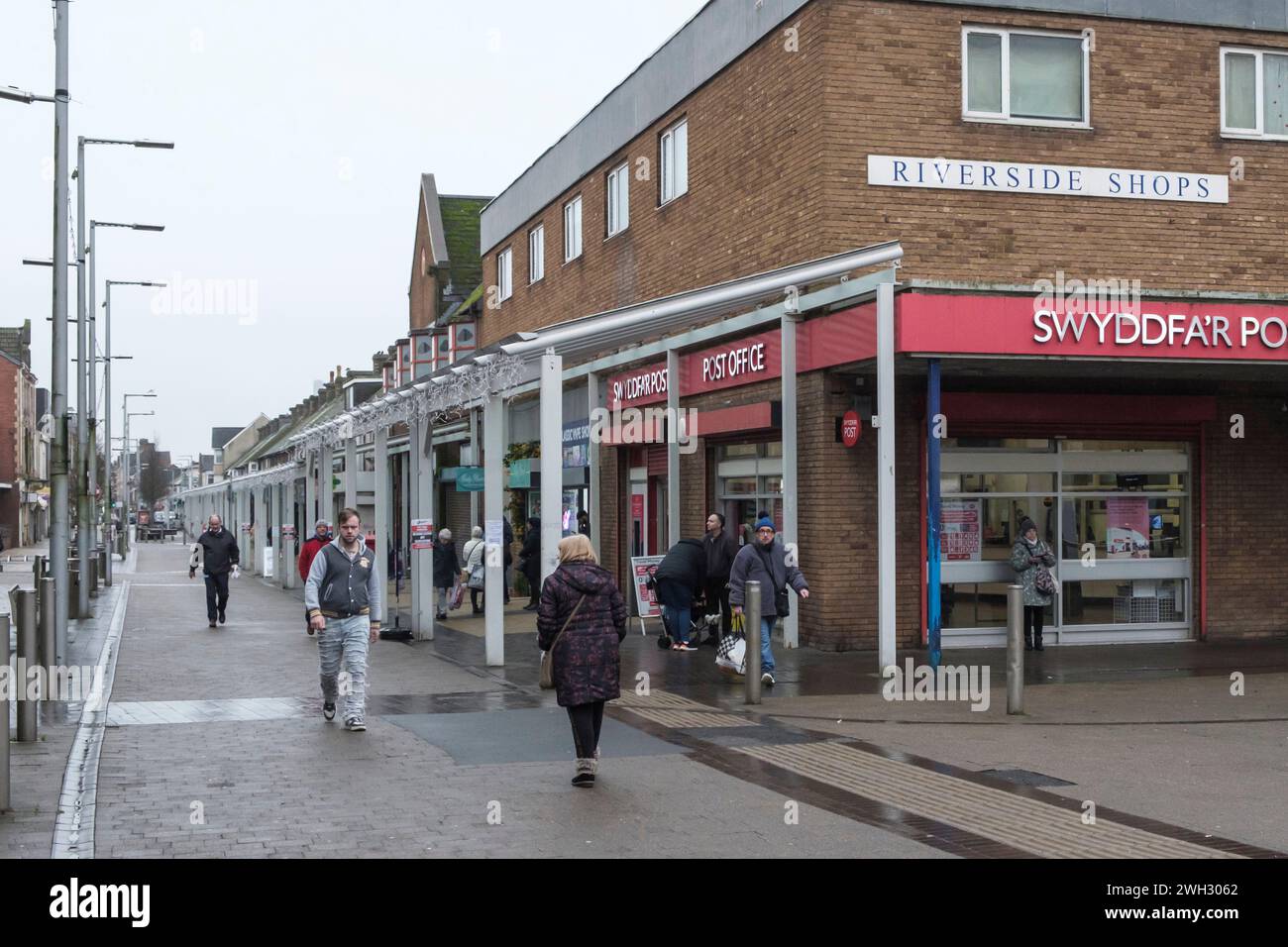 Nei dintorni di Port Talbot, una città industriale di Neath Port Talbot, Galles, Regno Unito, in una giornata invernale Foto Stock