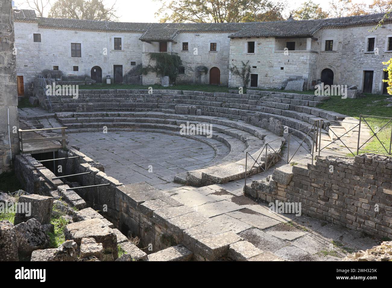 Altilia - Teatro romano nel Parco Archeologico di Sepino Foto Stock