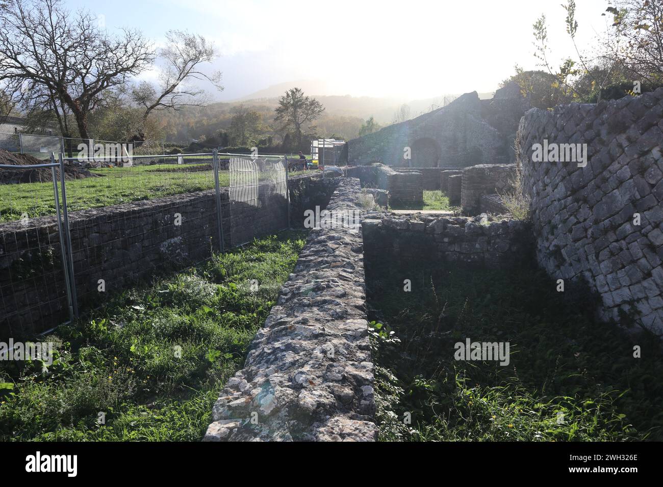Altilia - Terme nel Parco Archeologico di Sepino Foto Stock