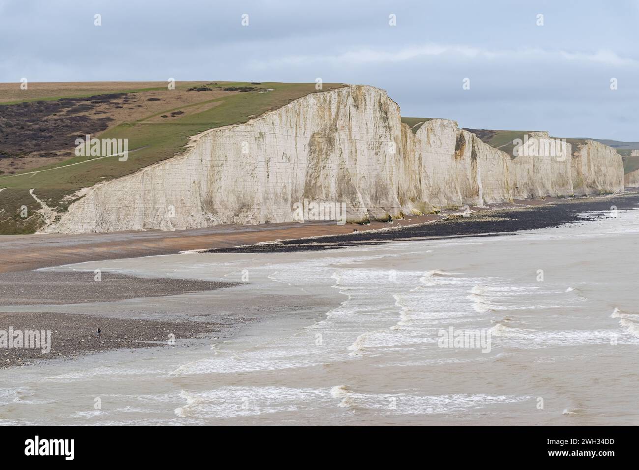 Cuckmere Haven, Seaford, East Sussex, Regno Unito Foto Stock