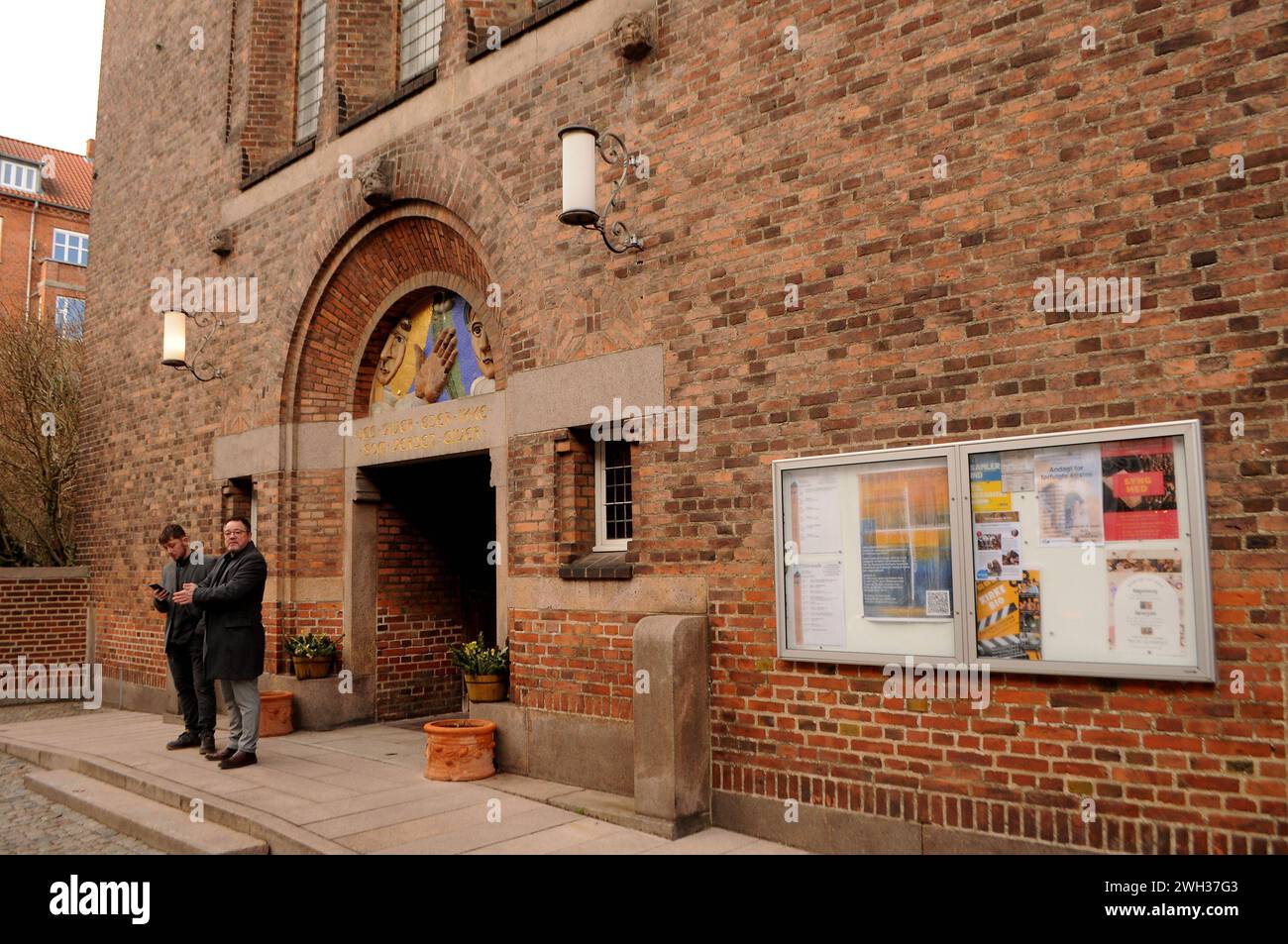 Copenaghen, Danimarca /07 febbraio 2024/.Nathanaels kikr o chiesa nathanels nella capitale danese Copenaghen. Foto.Francis Joseph Dean/Dean Pictures Foto Stock