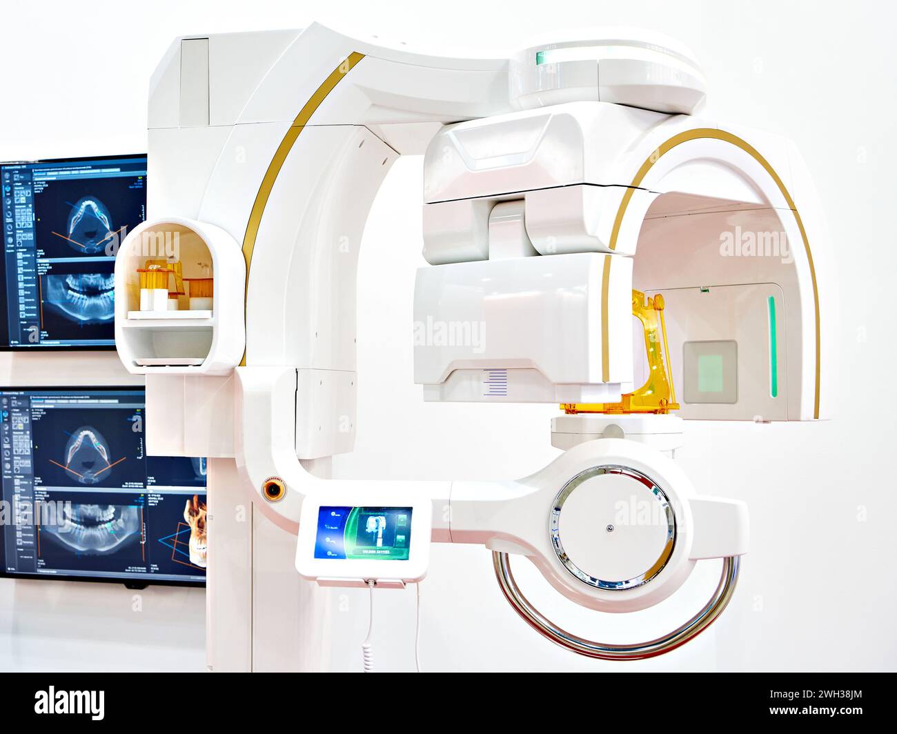 Tomografia dentale computerizzata in mostra Foto Stock