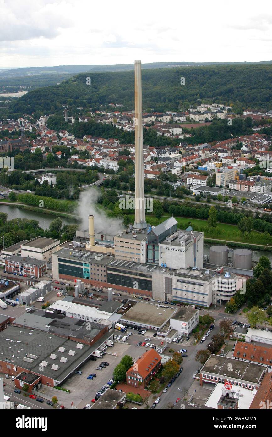 DAS Kraftwerk Roemerbruecke a Saarbruecken foto: Thomas Wieck V e r o e f e n t l i c h u n g n u r m i t N a m e u n d H o n o r a r z a h l u n Foto Stock