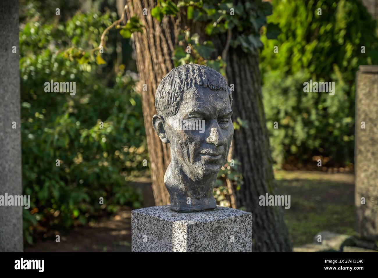 Rainer Kirsch, Grab, Dorotheenstädtischer Friedhof, Chausseestraße, Mitte, Berlin, Deutschland *** Rainer Kirsch, grave, Dorotheenstädtischer Friedhof, Chausseestraße, Mitte, Berlino, Germania Foto Stock