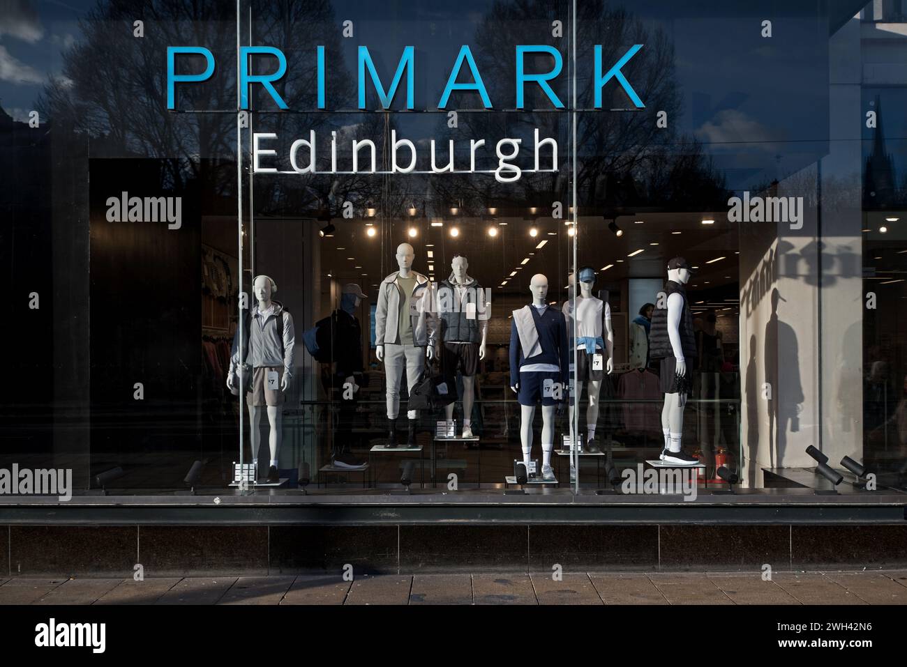 Primark Store in Prince Street, Edimburgo, Scozia, Regno Unito. Foto Stock