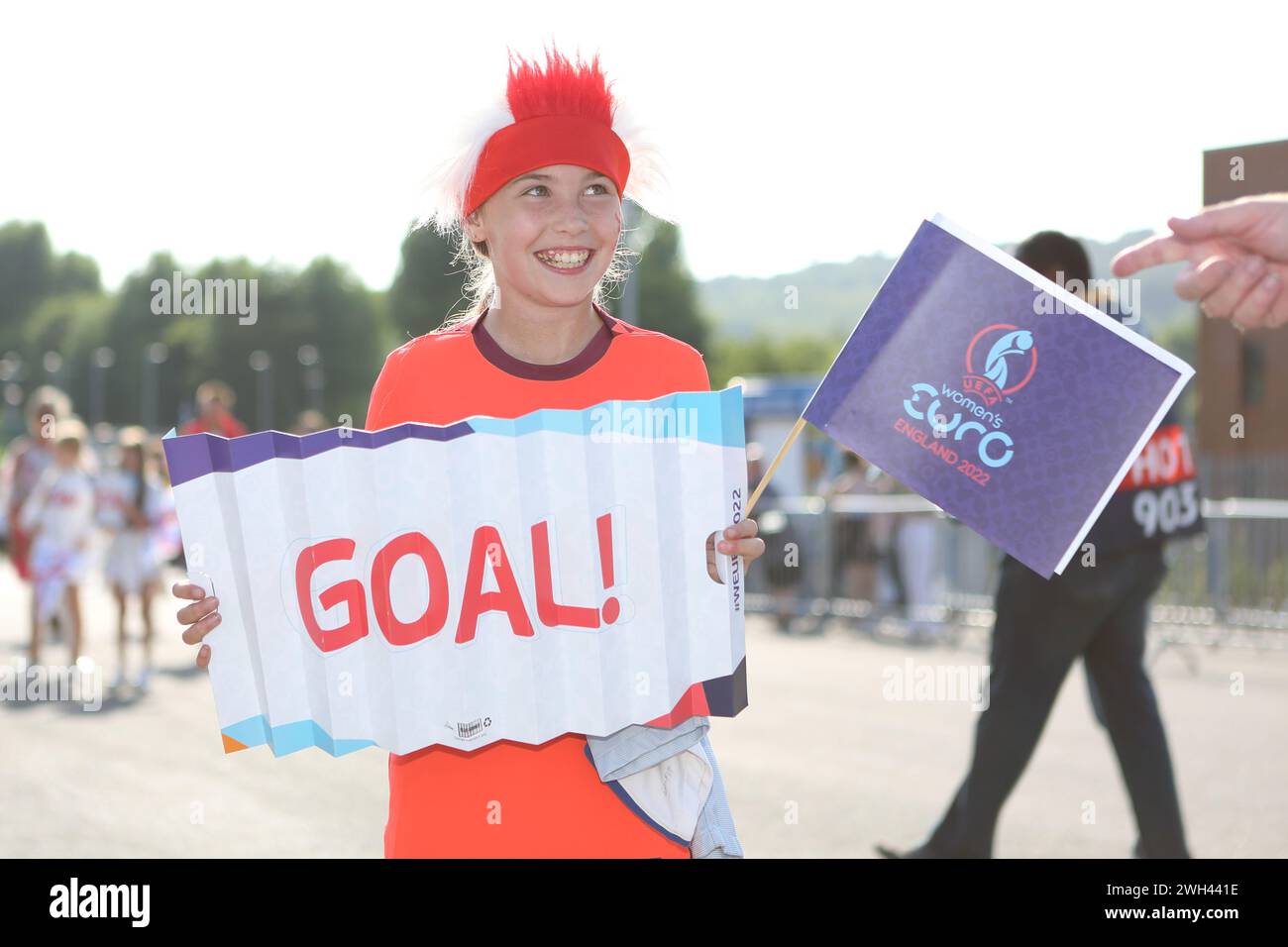 Inghilterra contro Spagna UEFA Women Euro Brighton Community Stadium (Amex Stadium) 20 luglio 2022 Foto Stock